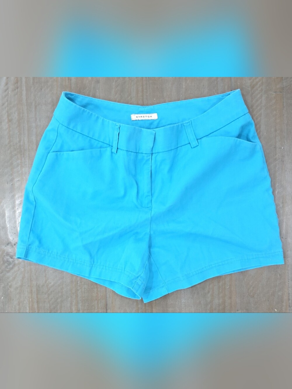 Jones New York Women’s High-Waist Bright Turquoise Shorts #K0230